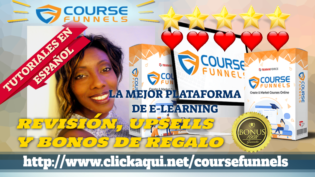 COURSEFUNNELS.⏰ LANZAMIENTO MUNDIAL. Review y Bonos. ✨✨⭐️⭐️⭐️⭐️⭐️